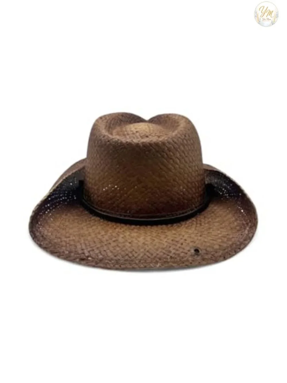 Premium Straw Cowboy Hat - Stylish Western Headwear for Men & Women - One Size,